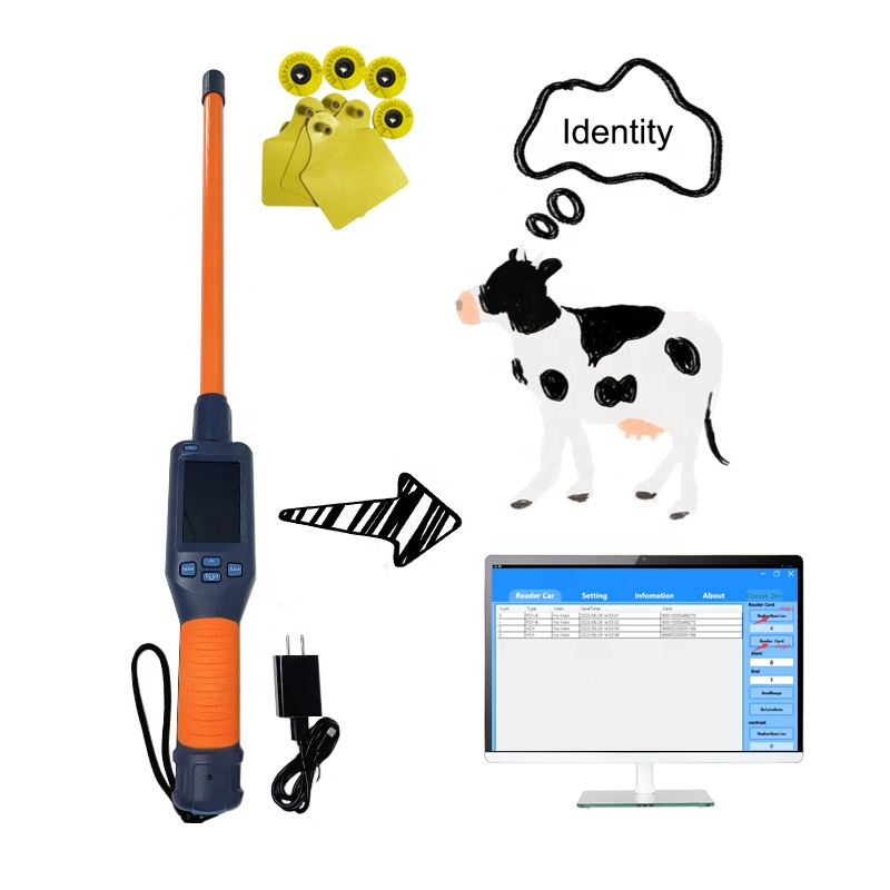 Livestock Ear Tag - 134.2kHz ISO11784/5 RFID 스틱 리더기 FDX-B