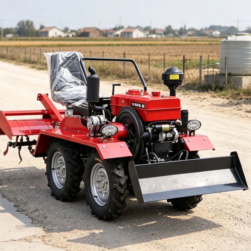 Farming Agriculture Machine - 맞춤형 4륜 4WD 로터리 경운기 파종기