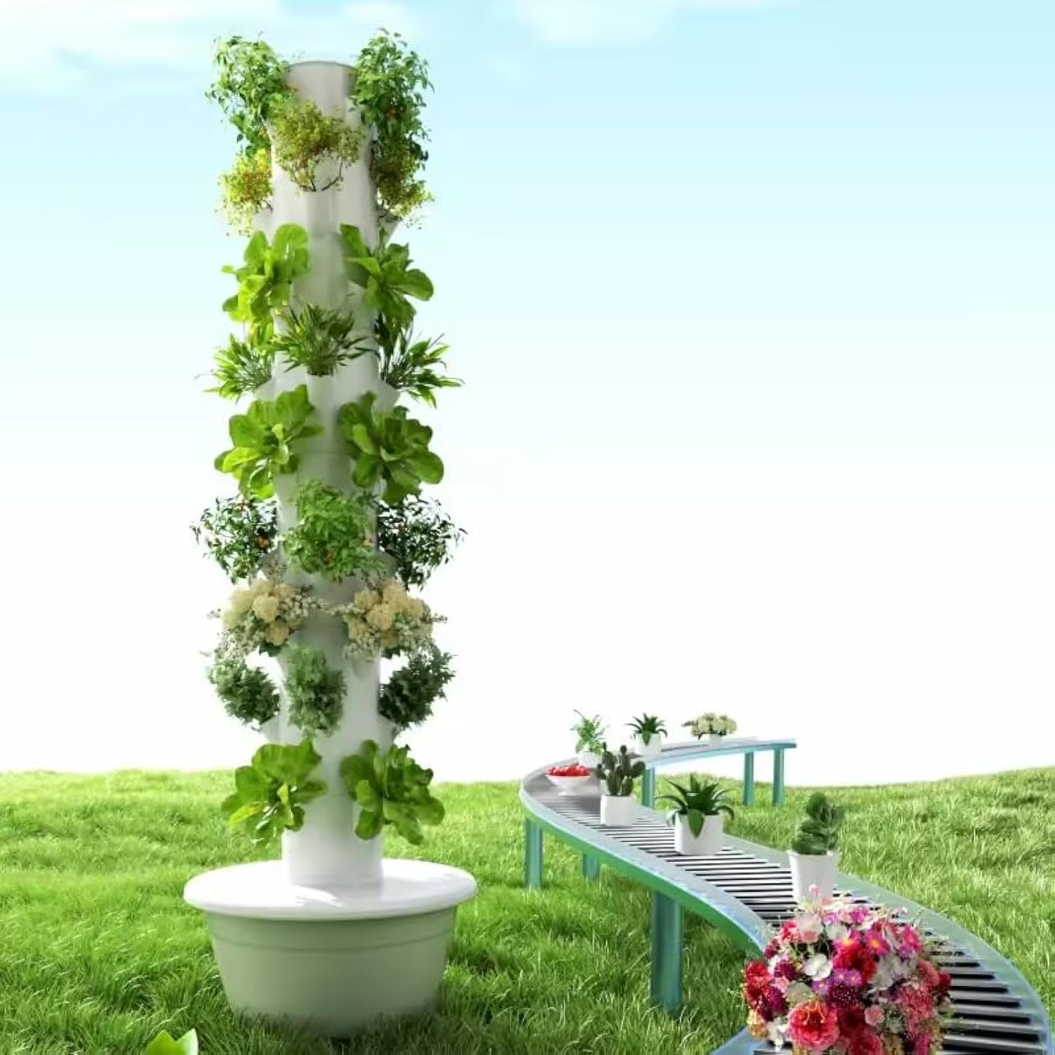 Vegetable Transplanter - 수직 수경 재배 타워 에어로포닉 타워